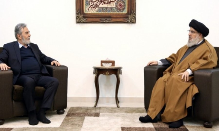 Seyyid Nasrallah ile İslami Cihad Hareketi lideri ile Lübnan'da görüştü