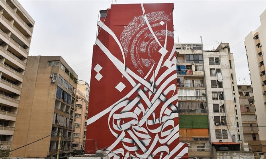 Filistin meselesini grafitiyle dünyaya duyurmaya çalışıyor
