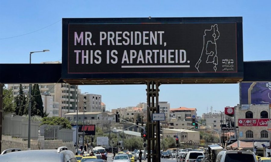 İsraillilerden Biden'a protesto: Burası apartheid!