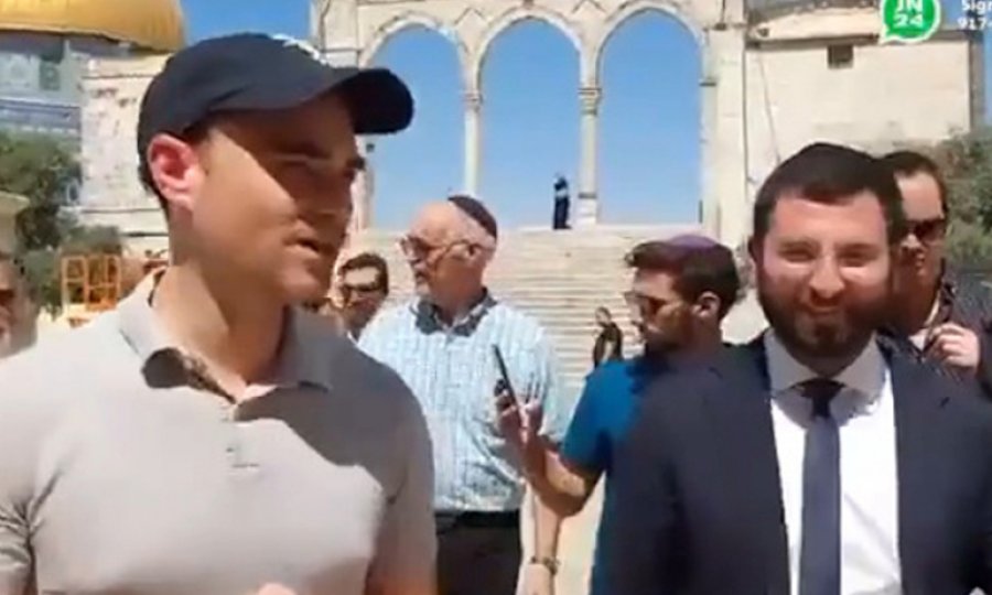 ABD'li sağcı Yahudi Ben Shapiro Mescid-i Aksa girdi, ayin gerçekleştirdi