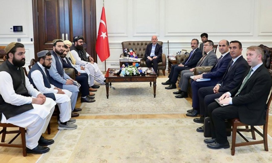 Soylu, Taliban heyetiyle görüştü